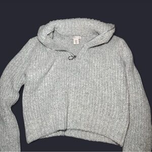 Sincerely Jules Light Gray Cowl Neck Sweater